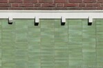 Detail tegelwerk aan de gevel.
<br/>
Gert-Jan Lobbes, 2016